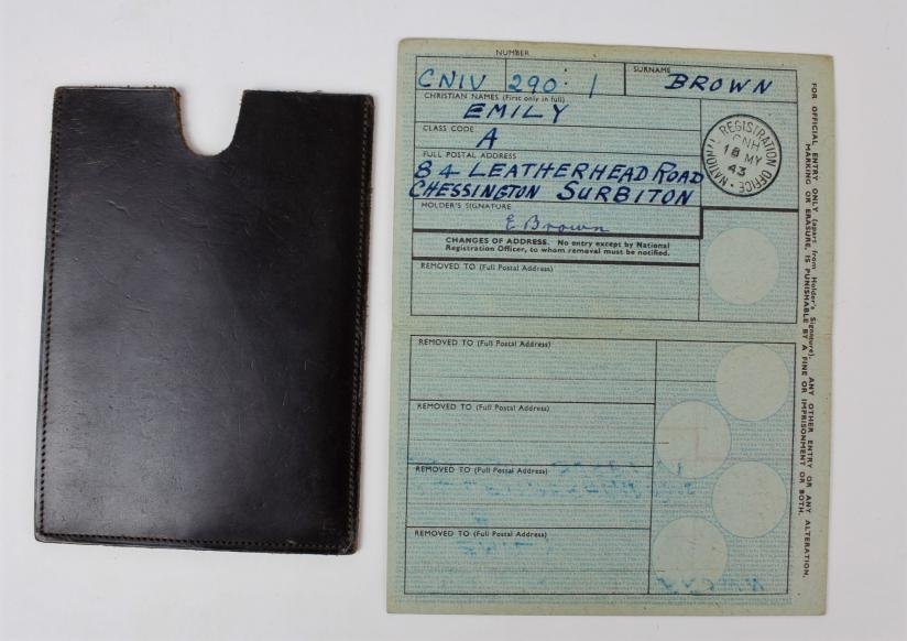 WW2 Home Front Identity Card & Case 1943 — image 2