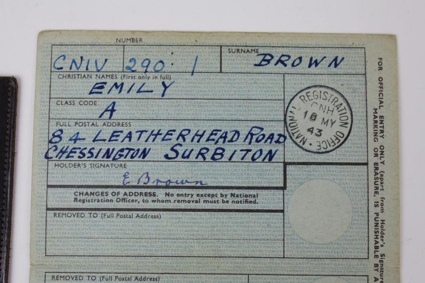 WW2 Home Front Identity Card & Case 1943 — image 4