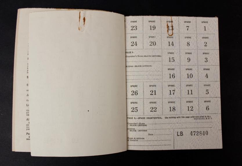 WW2 British Home Front Ration Book With German Name 1940 — image 3