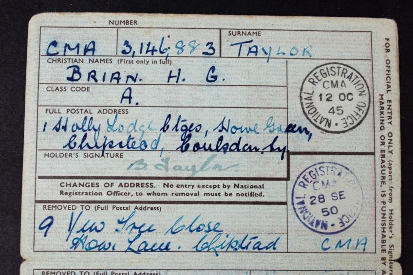 WW2 British Identity Card Pair — image 3