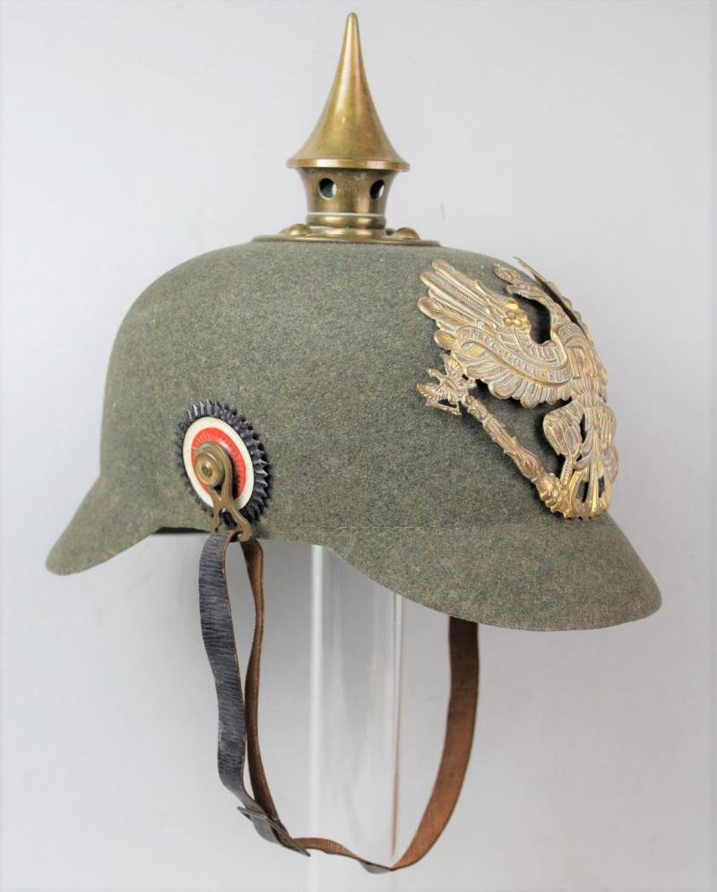WW1 German Ersatz Model 1895 Felt Pickelhaube of Prussia — image 2
