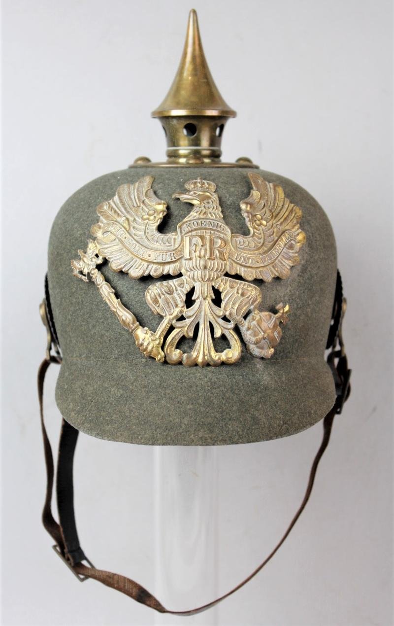 WW1 German Ersatz Model 1895 Felt Pickelhaube of Prussia — image 3