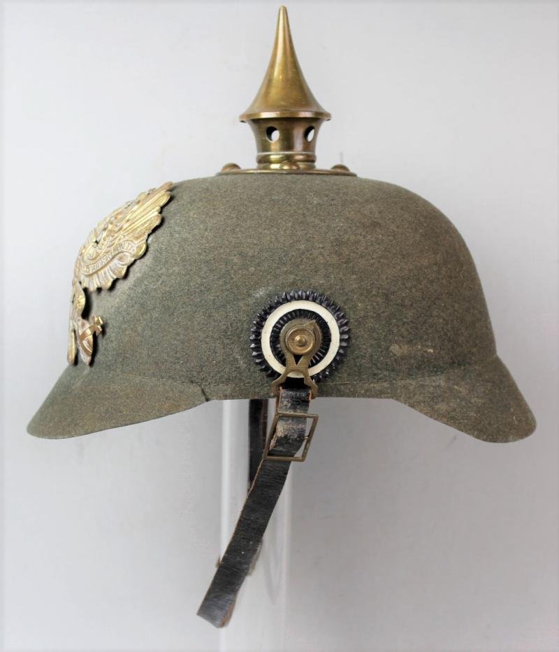 WW1 German Ersatz Model 1895 Felt Pickelhaube of Prussia — image 4