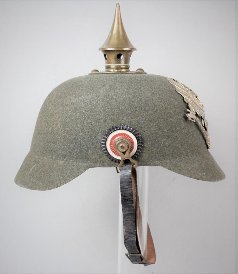 WW1 German Ersatz Model 1895 Felt Pickelhaube of Prussia — image 6