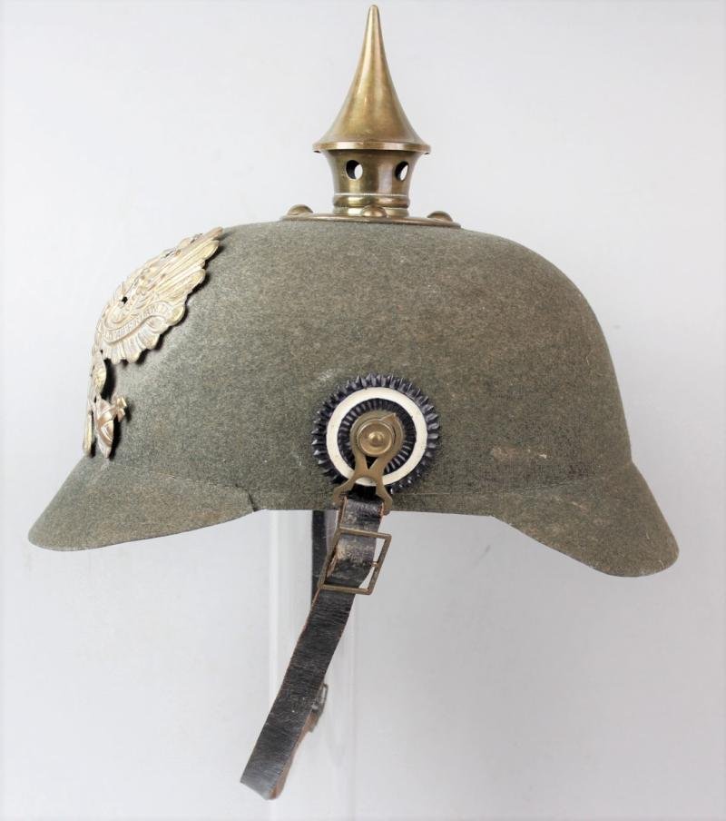WW1 German Ersatz Model 1895 Felt Pickelhaube of Prussia — image 7