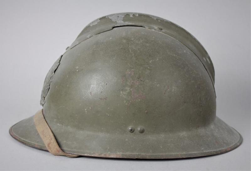 WW2 French M26 Adrian Helmet For Medical Troops — image 4