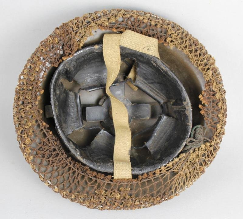WW2 British Home Guard Netted Camouflage Helmet 1941 — image 11