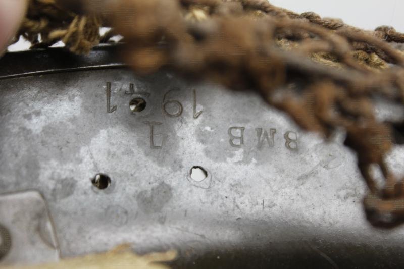 WW2 British Home Guard Netted Camouflage Helmet 1941 — image 13