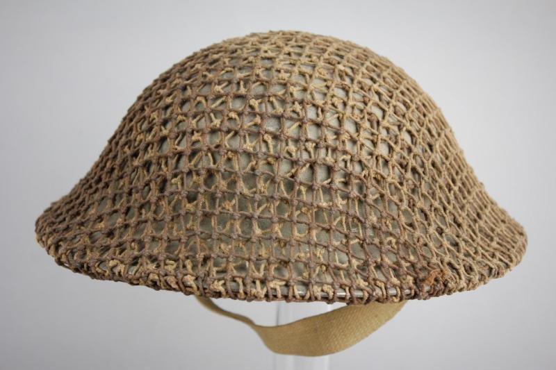 WW2 British Home Guard Netted Camouflage Helmet 1941 — image 2