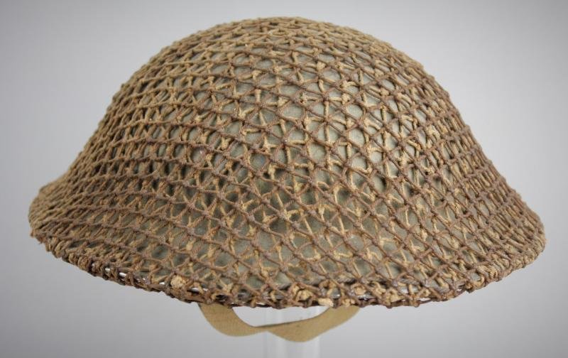 WW2 British Home Guard Netted Camouflage Helmet 1941 — image 3