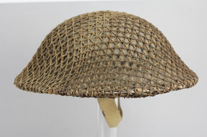 WW2 British Home Guard Netted Camouflage Helmet 1941 — image 4