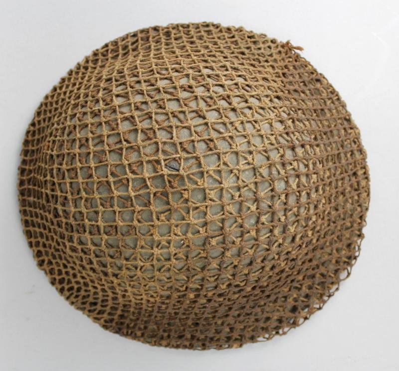 WW2 British Home Guard Netted Camouflage Helmet 1941 — image 7