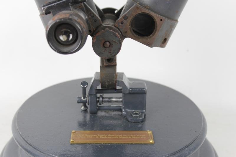 WW2 German Battle Damaged 'Rabbit Ears' Souvenir Mounted — image 2