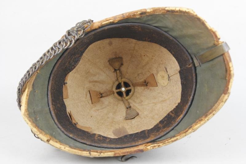 Victorian British Hertfordshire Regiment Grey Cloth Home Service Helmet — image 10