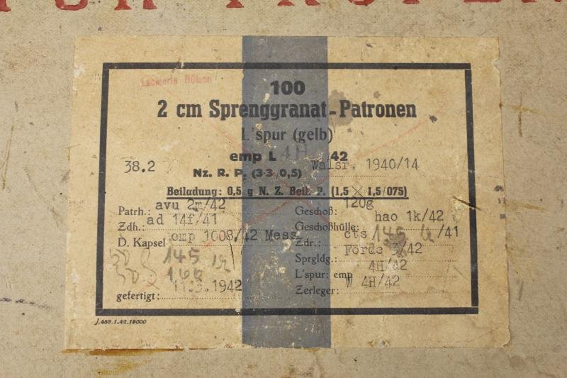 WW2 German Tan Ammunition Box Lid — image 2