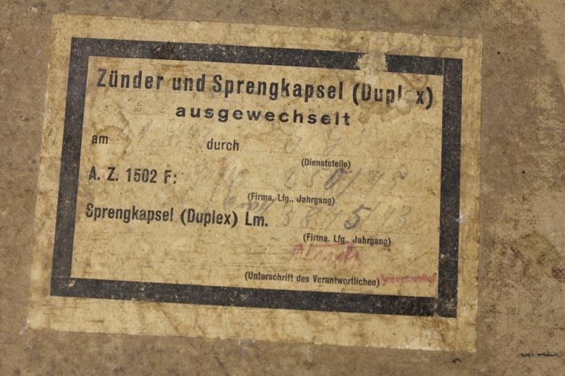 WW2 German Tan Ammunition Box Lid — image 3