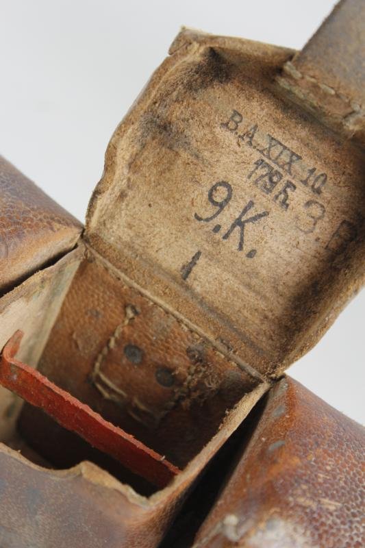 WW1 German M1909 Ammunition Pouch With Saxon Inf. Regimental & Corps Markings — image 5