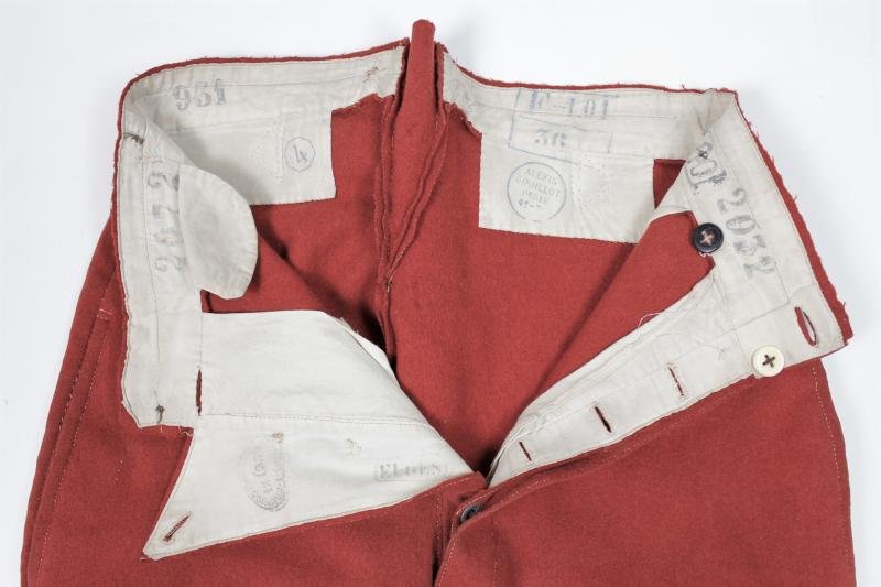 Rare WW1 French M1867 Other Ranks Trousers ( With Early Button Tabs To Pockets ) — image 2