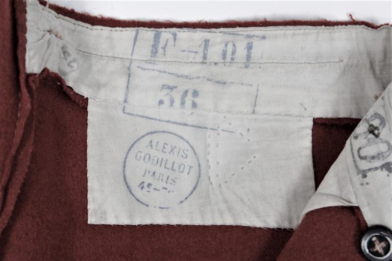 Rare WW1 French M1867 Other Ranks Trousers ( With Early Button Tabs To Pockets ) — image 3