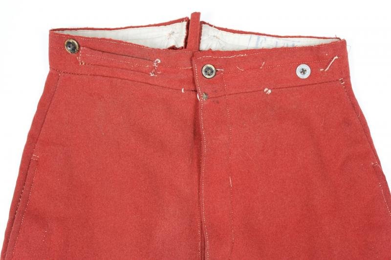 Rare WW1 French M1867 Other Ranks Trousers ( With Early Button Tabs To Pockets ) — image 9