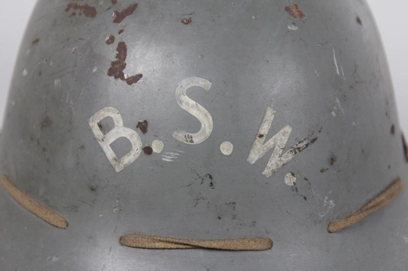 WW2 British Home Front 'Bilston Steel Works' Factory Helmet ( Zuckerman ) — image 2