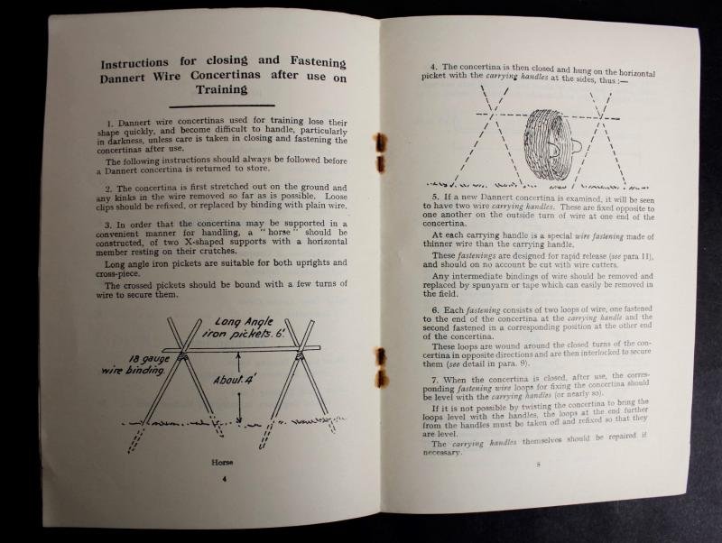 WW2 Military Training Pamphlet - Dannert Concertina Wire 1939 — image 2