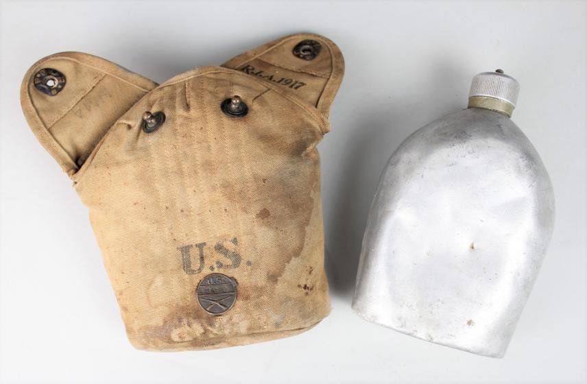 WW1 US Infantry Disc Marked Canteen Set 1917 — image 3