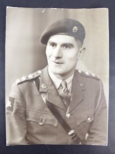 WW2 British Airborne RASC Officer Photograph