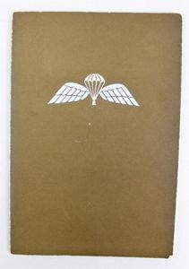 WW2 British Parachute Regiment Officers Greetings Card