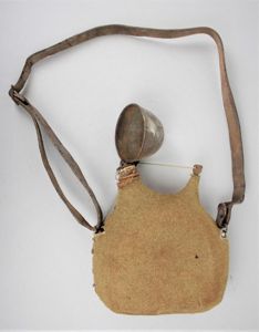 WW1 French Colonial 'Mustard' Waterbottle