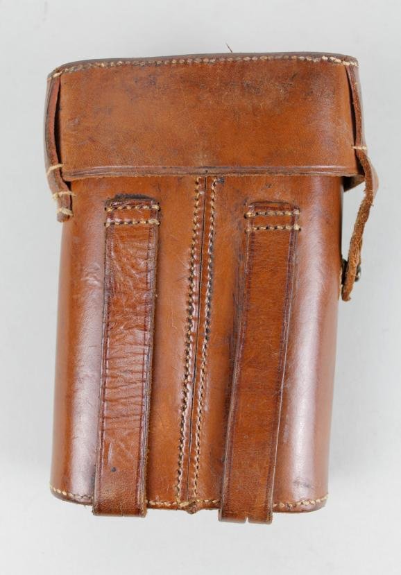 WW1 British Officers Brown Leather Orilux Torch Case — image 2