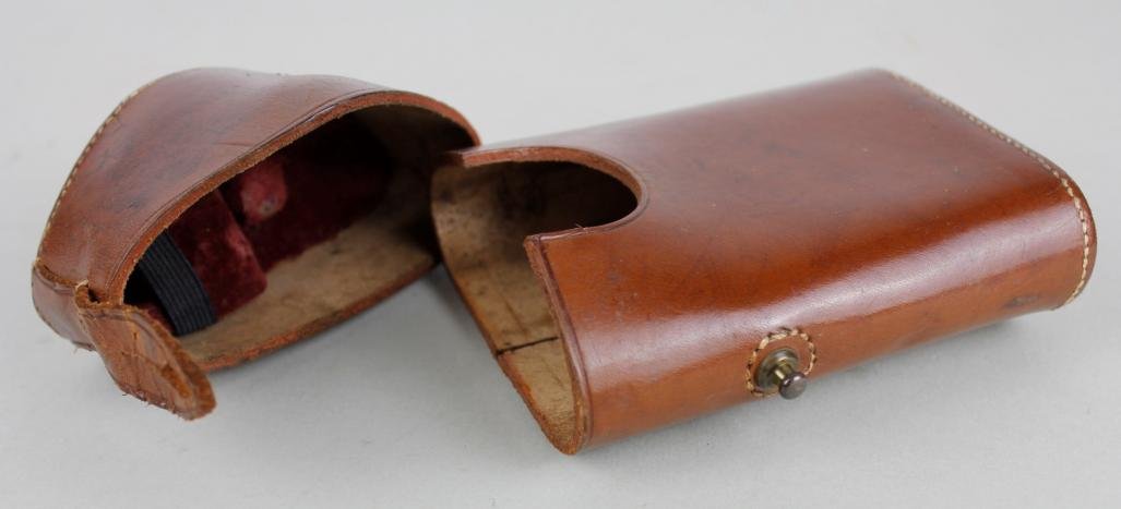 WW1 British Officers Brown Leather Orilux Torch Case — image 4
