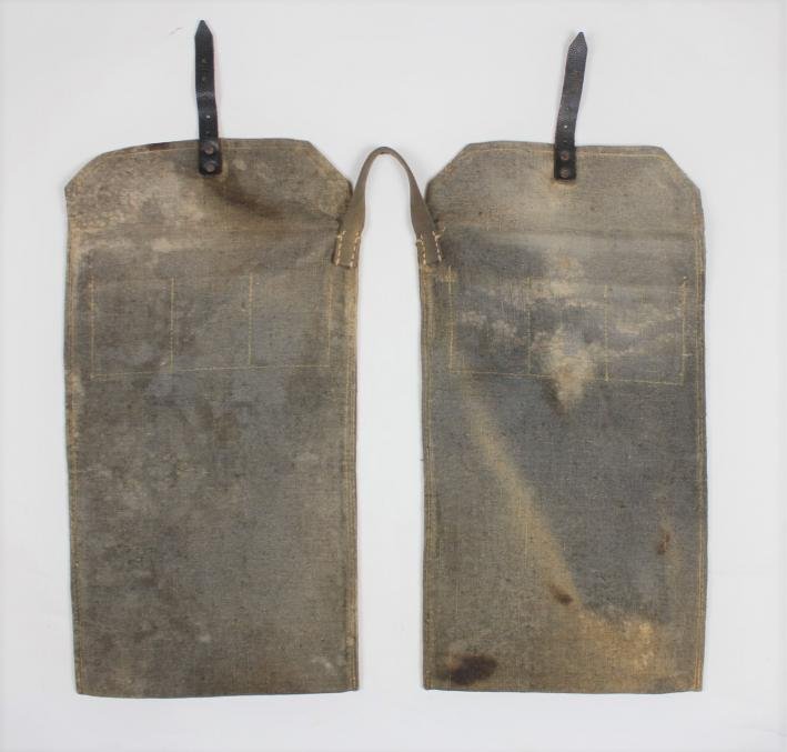 WW2 German Blue Webbing Rifle Grenade Bags — image 2