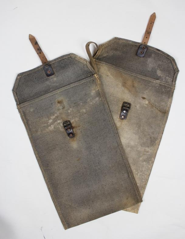 WW2 German Blue Webbing Rifle Grenade Bags — image 4