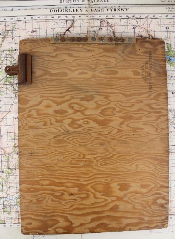 WW2 British Officers Map Board 1943 & Three Maps 1940 Dated — image 5