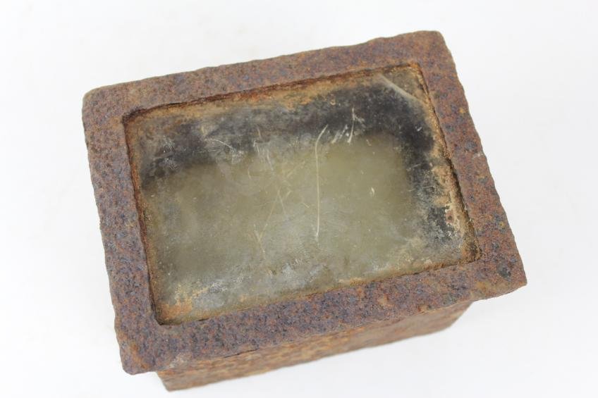 WW2 German Normandy Battlefield Tank Turret Window ( From Falaise ) — image 2