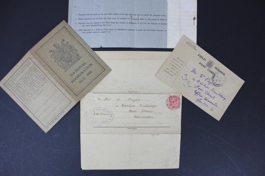 WW1 Infantry Soldier Medals & Ephemera Grouping — image 3