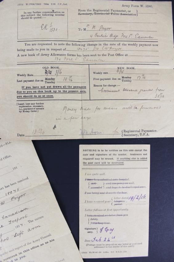 WW1 Infantry Soldier Medals & Ephemera Grouping — image 5