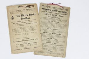 WW2 British Home Front Meter Readings Card