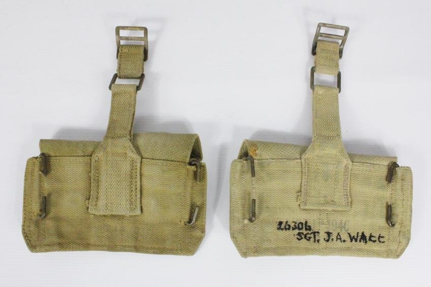 WW2 Canadian '37 Pattern Cartridge Carrier Pair 1940 — image 2