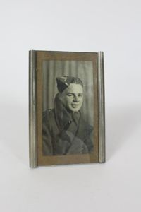 WW2 British Soldier Photograph In Period Frame