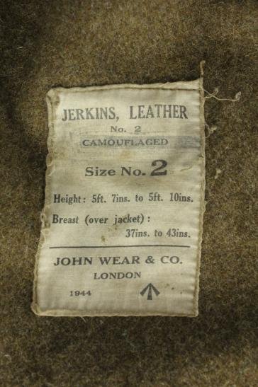 WW2 British Cold Weather Leather Jerkin 1944 — image 2