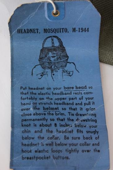 WW2 US M44 Mosquito Head Net — image 2