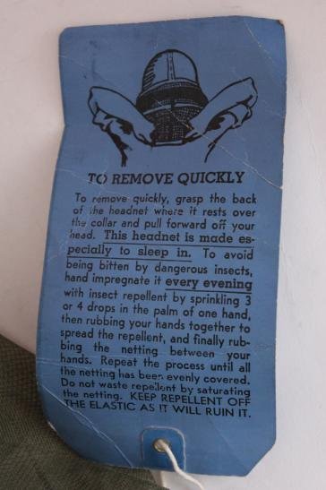 WW2 US M44 Mosquito Head Net — image 3