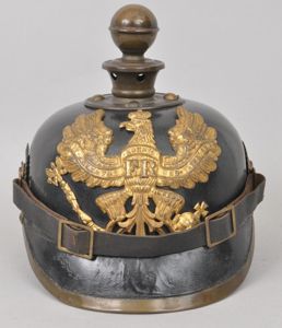 WW1 German Prussian Artillery Kugelhelme- 67th A.R With Shrapnel Embedded …