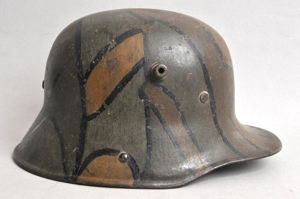 WW1 German Camouflage Helmet Named With Research to A Soldier …