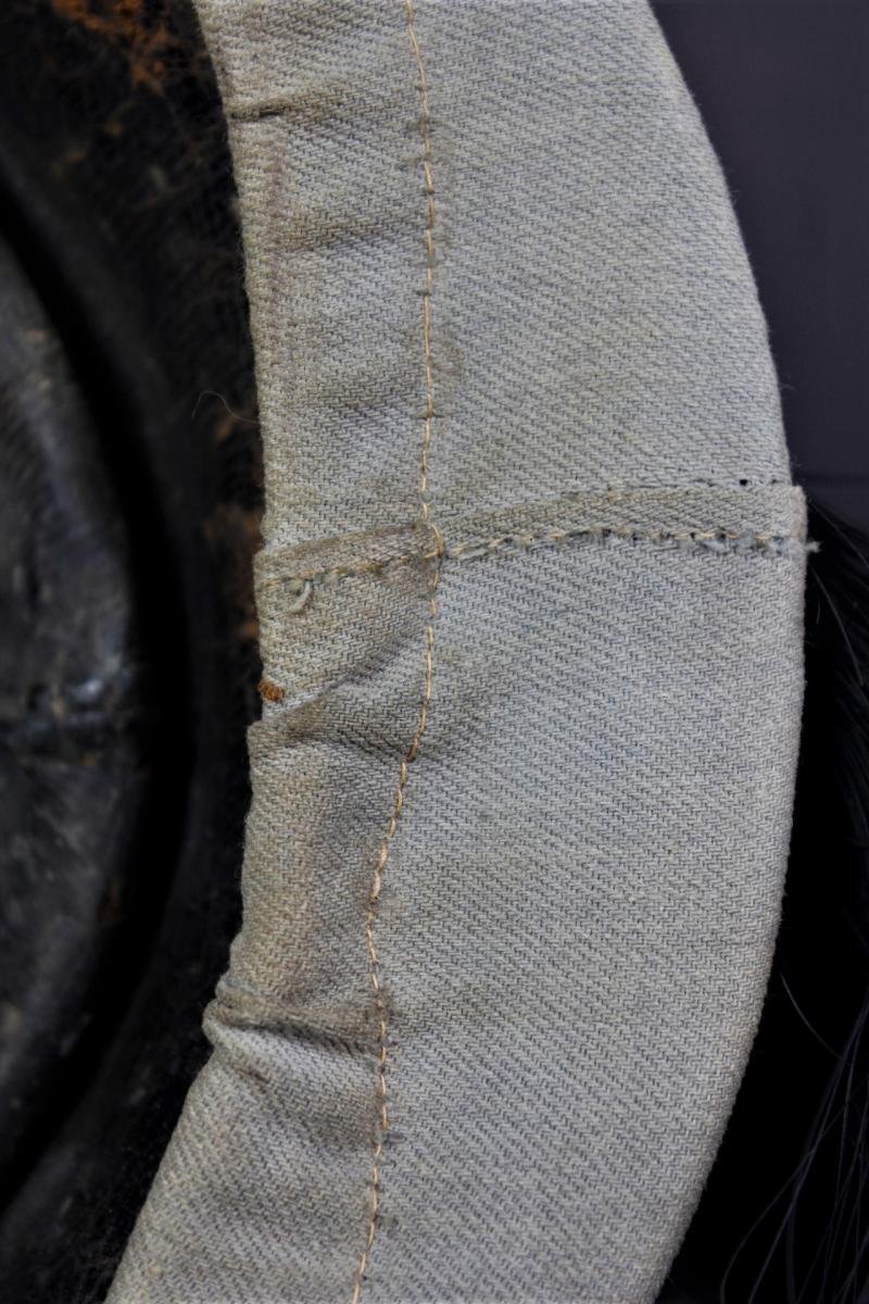 French M1872/1874 Dragoon Helmet With Rare Pale Blue Issue Field Cover — image 9