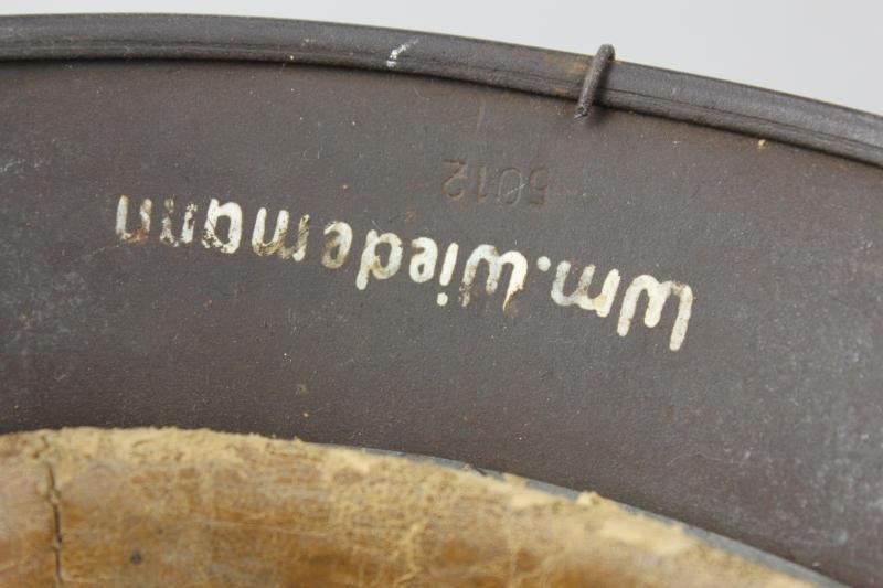 WW2 German M40 Wire Camouflage 'Tunisia' Helmet Named To A Waffenmeister — image 15