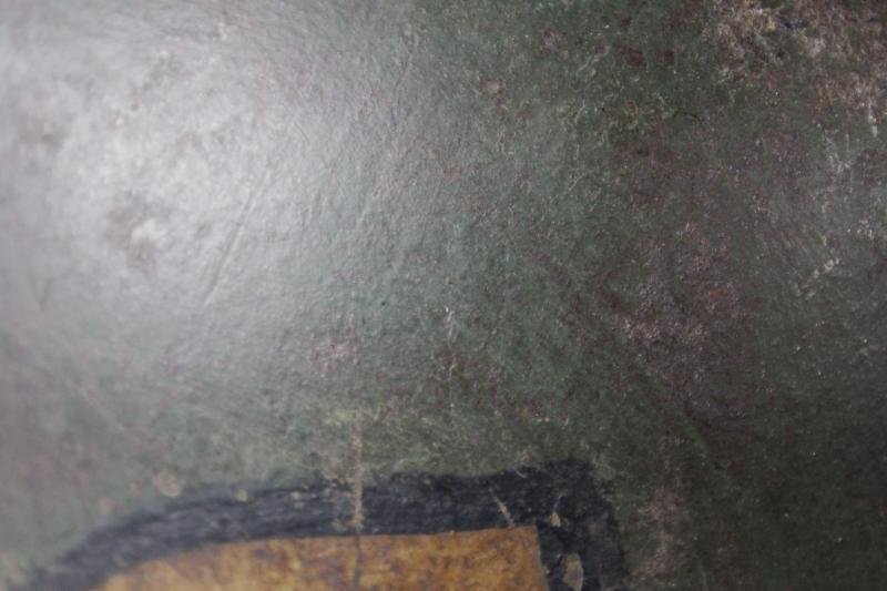 WW1 German M17 Three Tone Camouflage Helmet — image 10