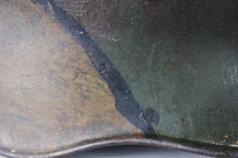 WW1 German M17 Three Tone Camouflage Helmet — image 11